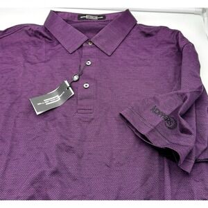 Carnoustie Golf Mens XXL 2XL Short Sleeve Mercerized Cotton Polo Shirt Purple
